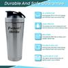 Father of the Bride, Wedding Gift for Dad, Wedding Party Gifts, 500ml Aluminium Shaker Bottle for Supplement Shakes - Easy Clean, Durable Cup. (Silver) view 4