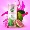 iam super juice Pink guava | Vegan friendly | No added sugar | Very Low calories | Super fruits | 12x 330ml cans view 1