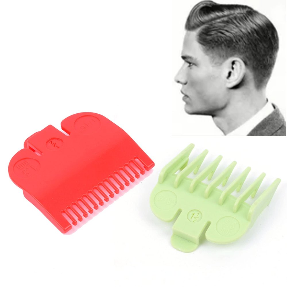 2pcs Hair Trimmers Combs Guides Professional Hair Clipper Cutting Guides for Easily Match Clipper Measurements Safe for Dry Hair