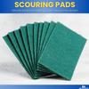1InTheHome Medium Duty Scouring Pads, Dish Scrubber Pads, 3.5" x 3.5", Green, 20 Pack view 2