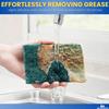 1InTheHome Medium Duty Scouring Pads, Dish Scrubber Pads, 3.5" x 3.5", Green, 20 Pack view 4