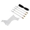 Beard Shaper, Beard Lineup Tool Includes Beard Shaping Stencil with 4 Barber Pencils Beard Grooming Toolkit Beard Shaper for Men for Home Use and Travel (White) view 3