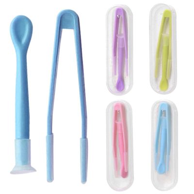 HLMYER 4 Pack Contact Lenses Applicator,Four Colours Contact Lens Remover with Storage Cases,Portable Durable Contact Lense Remover Tool,for Daily Use Outdoor Activities (Red,Green,Blue,Purple)