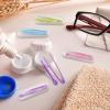 HLMYER 4 Pack Contact Lenses Applicator,Four Colours Contact Lens Remover with Storage Cases,Portable Durable Contact Lense Remover Tool,for Daily Use Outdoor Activities (Red,Green,Blue,Purple) view 3