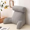 Reading pillow Premium Velvet Reading | Cushion Bean Bag Bed Seat Relax Pillow | Great For Back Arm Rest Lumbar Support | Comfy Lightweight And Durable Bean Bag Support Rest Pillow(Color:Light Grey,Si view 1