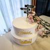 Umrah Mubarak Cake Topper Set - Jeddah/Makkah/Medina Signpost Cake Topper,Umrah Mubarak Charm Topper, Mosque Charm for Islamic Celebrations (Rose Gold Mirror) view 2