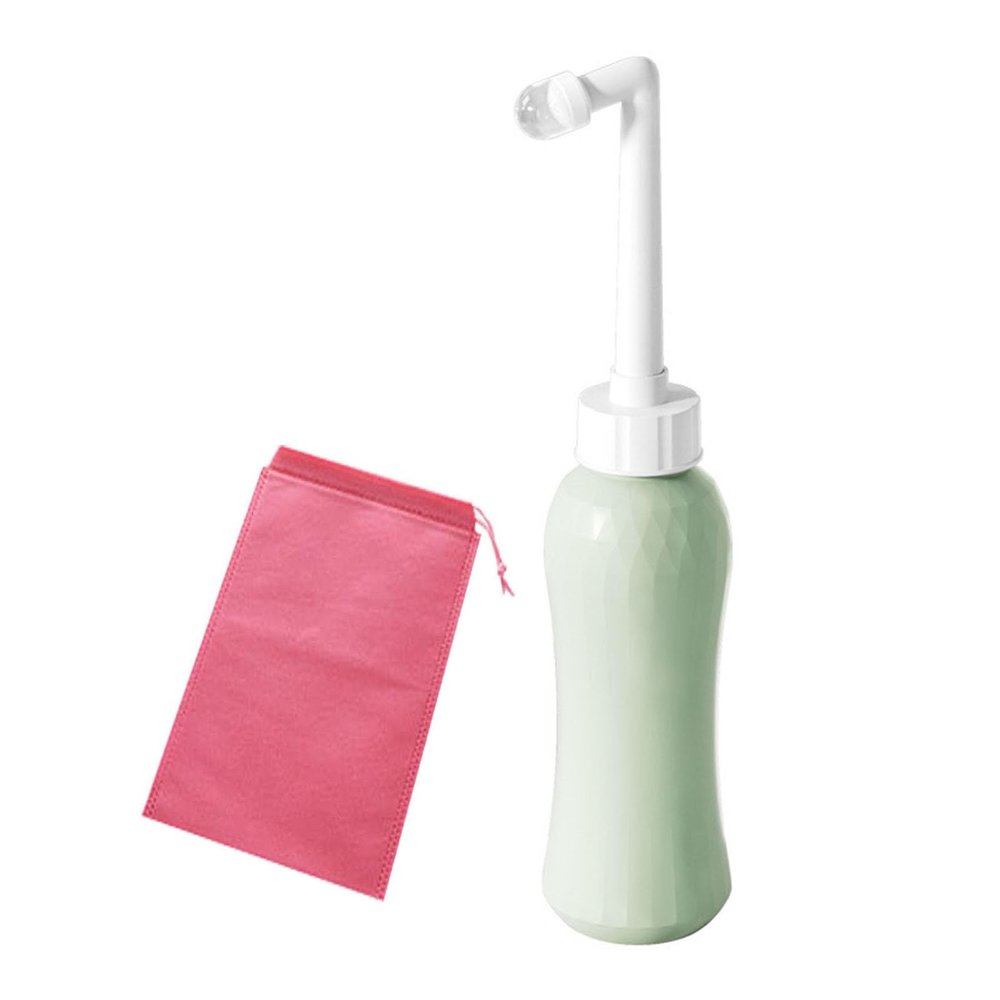 Brigtviee Portable Bidet 500ml/16.9oz Upside Down Peri Bottles with Travel Bag and 75 Oblique Nozzle, Perineal Bottle, Perineal Spray, Perineal Douche Bottles for Women, Menstrual Cleansing
