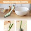 4 in 1 Crevice Cleaning Brush, Hard Bristle Crevice Cleaning Brush, Multipurpose Cleaning Brush Bathroom Shower Sink Scrub, Tight Spaces Cleaning Brush (Orange) view 4
