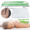 100pcs Disposable Bed Sheet Covers, Couch Cover Sheets for Massage Tables Bed, Waterproof PE Bed Sheet Beauty Treatment Waxing Protection for Beauty Salon, Massage, Tattoo, Hotels (90x180cm) view 3