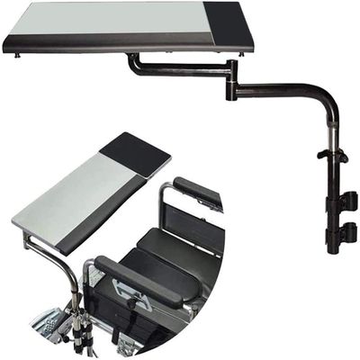Wheelchair Lap Tray, Wheelchair Tray Eating, Reading, Writing, Playing Computers or Chess - Work Table Mobility Accessory Attachment Fit Adult Wheelchair Tray-black