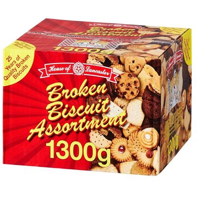 Broken Biscuit Assortment 1300g - Variety of delicious biscuits (01 Box)