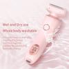 2 in 1 Fessional Hair Remover,Hair Remover,Rechargeable Lady Shavers,Painless Body Razors,Shaver Razors for Women, Wet & Dry for Shave Legs, Underarms, Face (Blue) view 2
