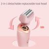 2 in 1 Fessional Hair Remover,Hair Remover,Rechargeable Lady Shavers,Painless Body Razors,Shaver Razors for Women, Wet & Dry for Shave Legs, Underarms, Face (Blue) view 3