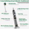 7AM2M Sonic Electric Toothbrush with 6 Brush Heads for Adults and Kids, One Charge for 90 Days, Wireless Fast Charge, 5 Modes with 2 Minutes Build in Smart Timer, Electric Toothbrushes(Light Green) view 2