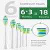 7AM2M Sonic Electric Toothbrush with 6 Brush Heads for Adults and Kids, One Charge for 90 Days, Wireless Fast Charge, 5 Modes with 2 Minutes Build in Smart Timer, Electric Toothbrushes(Light Green) view 4