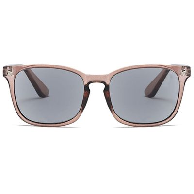 ABETOS Reading Sunglasses Tinted Sun Readers Classic Retro Eyeglasses for Women Men UV400 Protection Outdoor Reading in the Sun 1.0 1.5 2.0 2.5 3.0, Dark Brown+2.25