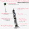7AM2M Sonic Electric Toothbrush with 6 Brush Heads for Adults and Kids, One Charge for 90 Days, Wireless Fast Charge, 5 Modes with 2 Minutes Built in Smart Timer, Electric Toothbrushes (Pale Pink) view 2