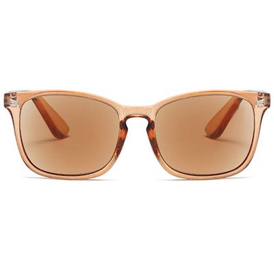 ABETOS Reading Sunglasses Tinted Sun Readers Classic Retro Eyeglasses for Women Men UV400 Protection Outdoor Reading in the Sun 1.0 1.5 2.0 2.5 3.0, Transparent Brown+1.25