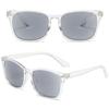 ABETOS Reading Sunglasses Tinted Sun Readers Classic Retro Eyeglasses for Women Men UV400 Protection Outdoor Reading in the Sun 1.0 1.5 2.0 2.5 3.0, Transparent+1.75 view 3