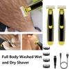 Full Body Washed Wet and Dry Shaver,Men's Electric Shaver Full Body Wash Wet and Dry Double Shave,Rechargeable Wet & Dry Electric Shaver,Wet and Dry Painless Electric Beard Trimmer,Full Body Shaver view 4