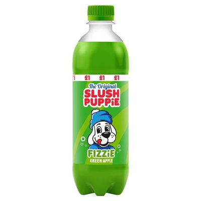 12 x Slush Puppie The Original Fizzie Green Apple 500ml Delicious Tasty And Twisty Treat,For All Occasions