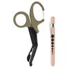Pen Light for Nurses & Medical-Scissors, LED Penlights with Pupil Gauge, 7.5Inch Bandage Scissor EMT Shears,A view 1