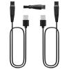 2PCS Charging Cord Replacement for Latest Version Philips Norelco QP2724/90, QP2834/70, S5880/81, MG9520/50, MG7910/49 Electric Trimmer and Shaver USB Charger Cable Power Cord 5V view 1