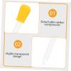 Anneome 6Pcs Silicone Medicine Droppers 5ml Eye Pipettes with Cleaning Brush Detachable and Dishwasher Safe for Water Juice Oil view 3