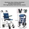 Aluminum Alloy air Portable Folding Tranair with Handbrake Adult Mobility Manual air view 2