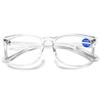 ABETOS Blue Light Blocking Reading Glasses Computer Readers Fashion Nerd Full Frame Eyeglasses Unisex for Women and Men Anti Eyestrain, Transparent 2.5 view 1