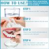 Wttfc Fake Tooth,2 Pairs False Teeth,Clip in Veneers Teeth,Temporary Tooth,Confidence Smile Dentures,Snap on Veneers Teeth Top And Bottom,Whitening Veneers Teeth with Mini Tweezers for Men Women view 4