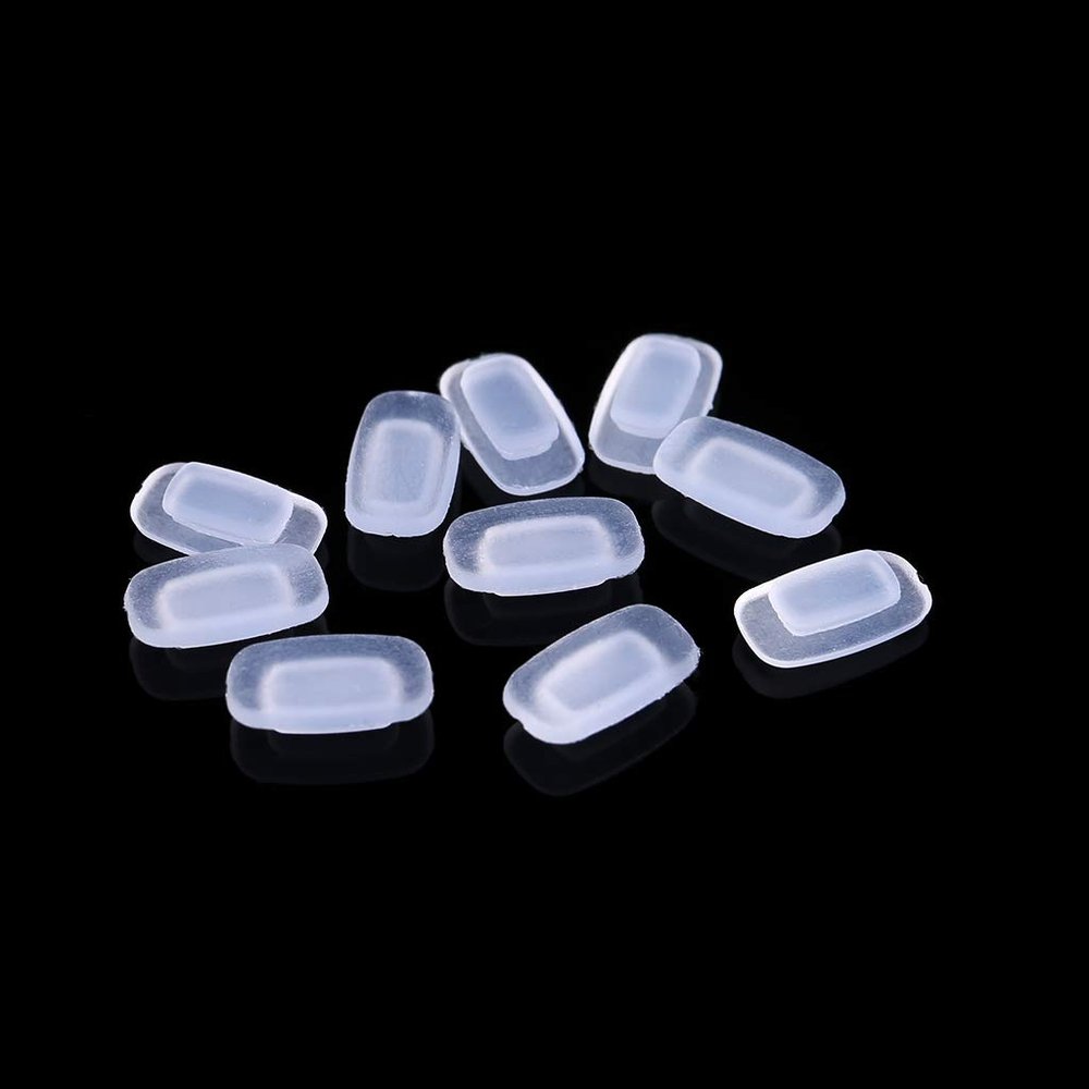 5 Pair Unisex Soft Silicone Nose Pads Insert-in Eyeglass Nose Pads Anti-Slip Eyeglass Nose Pads Thin for Students Teens Glasses Nosepad Replacement Kit