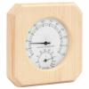 Gecheer Sauna Hourglass Set 2 in 1 Sauna Hygrothermograph and Sand Timer Set Solid Wood Pine Sand Sauna Accessories view 2