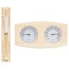 Gecheer 2 in 1 Sauna Hygrothermograph and Sand Timer Set Sauna Hourglass Set Solid Wood Pine Sand Sauna Accessories view 1