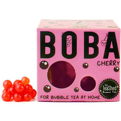 Cherry Fruit Juice Filled Popping Boba | Bursting Pearls for Bubble Tea and Dessert Toppings | 150g 3 Servings | Vegan | By THE TEASHED