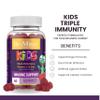 Kids Immune Support Vitamins, Kid Immune System Booster, Zinc for Kids, Triple Immunity Gummies, Children's Gummy with Vitamin C, Zinc and Elderberry, Support Immunity, Great Tasting Antioxidant view 2