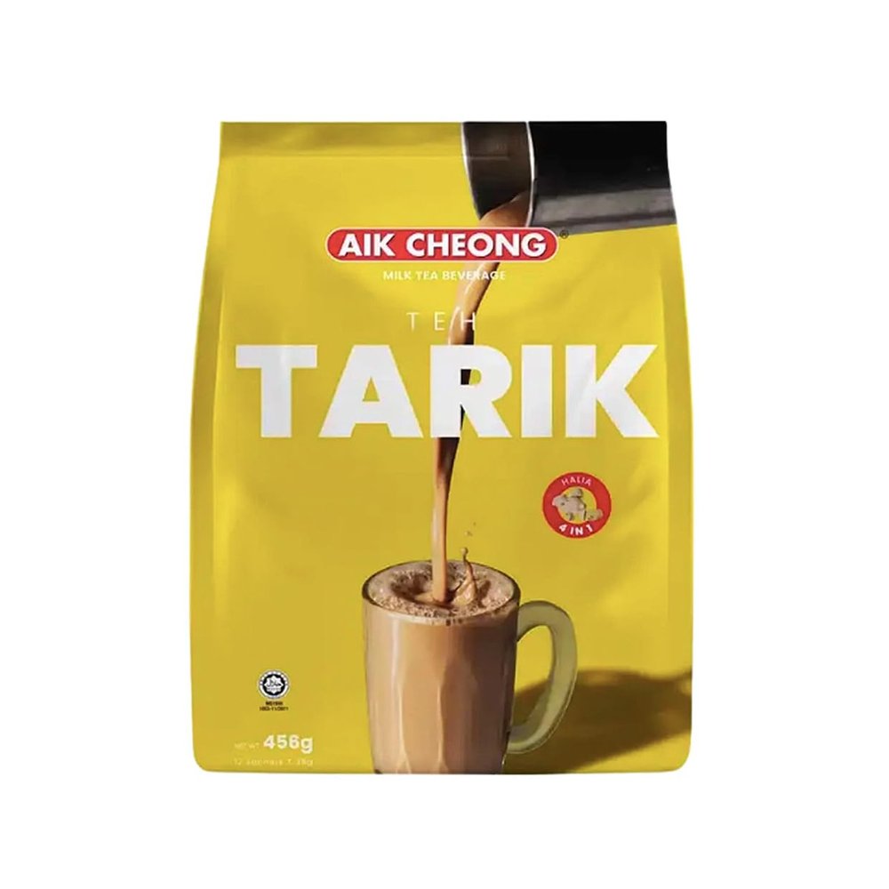 Aik Cheong Instant Ginger Teh Tarik Milk Tea 4 in 1 (12 sachets x 38g) 456g