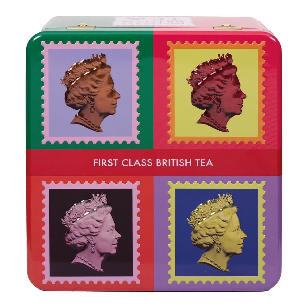 Ahmad Tea London Gifts | First Class Selection Caddy | Gift | London & English Souvenirs | 40 Teabag Sachets | 4 Flavours