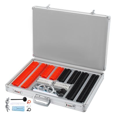 266pcs Plastic Trial Lens Kit Optical Plastic Lens Optometry Equipment Eye Protection Accessories Aluminum with Storage Case