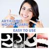 2 Pairs Instant Veneers Dentures Fake Teeth Top and Bottom Set, Tooth Dental Prostheses Clip in Teeth Veneers, Temporary Dentures Silicone for Men and Women view 4