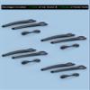 Acefrog 4 Pairs Upgraded Replacement Earsocks Nose Pads Kit for Oakley Radar EV Path OO9208, Radar EV Pitch OO9211, Radar EV Advancer OO9442, Radar EV Path Asian Fit Sunglasses, Perfectly Fit, Black view 3