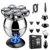 Skull Shavers for Men, 7D Bald Head Razor, 6-in-1 Wet & Dry Rotary Shaver, IPX7 Waterproof Electric Clipper With LED Display, Rechargeable view 1