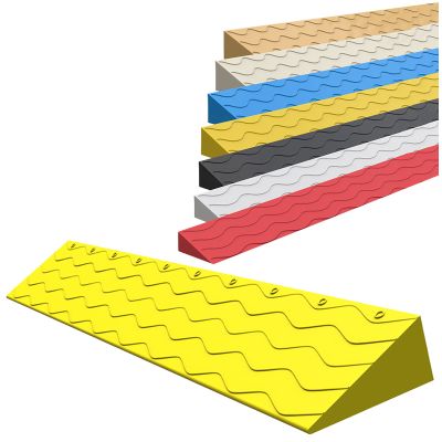 1-10cm Rise Threshold Ramp, 200 LBS Capacity, Non-Slip Wheelchair Ramp for Doorway Portable Curb Ramp Step Mat for Indoor or Outdoor, Bathroom, Garage and Supermarket Entrance, Cuttable