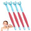 Autism Toothbrush Kids, 4PCS 3-Sided Sensory Toothbrush for Kids, Suitable for Adult and Child Dental Care and Gum Care view 1
