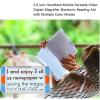 Low Vision Reading Aid with 5 Inch LCD Screen, 4x-34x Zoom and 17 Color Mode - Handheld Digital Magnifier for Visually Impaired/Low Vision/Color Blindness view 4