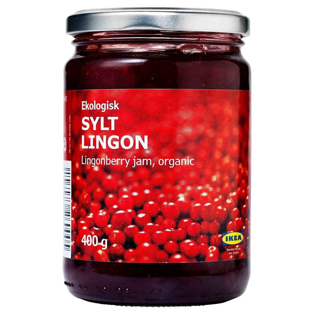Sylt Lingon, Authentic Swedish Lingonberry Preserves - 3 Jars, 14 oz Each | Premium Quality, All-Natural, Tart & Sweet Spread