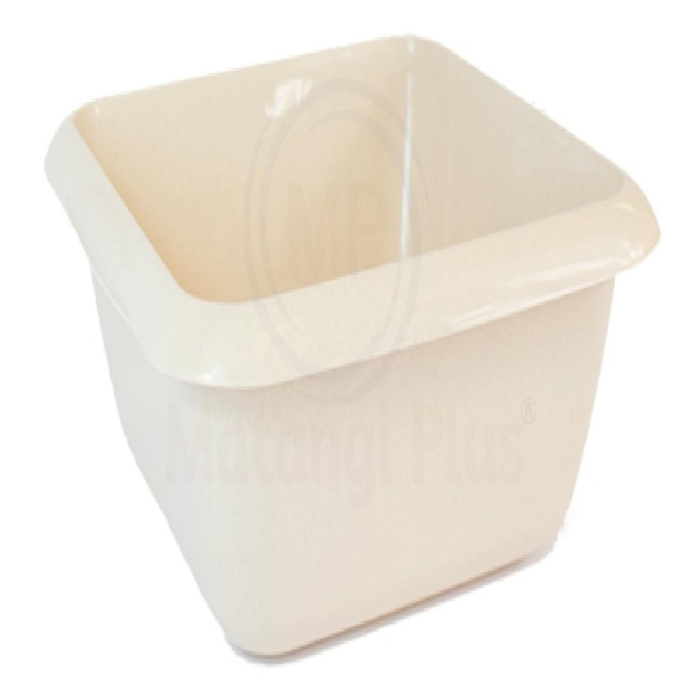 Square 7L Taupe (Beige) Plastic Kitchen Household Cleaning Washing Up Sink, Basin Mixing Bowl