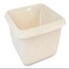 Square 7L Taupe (Beige) Plastic Kitchen Household Cleaning Washing Up Sink, Basin Mixing Bowl view 1