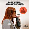 AIR UP water bottle Gen2 original starter set with pods in 5 flavours I 1l drinking bottle with sugar-free flavouring I Leak-proof, dishwasher-safe, BPA-free I Colour grey view 2