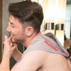 Barbers Cutting Cape - Trimming Neck Wrap, Hair Cutting Catcher | Folding Silicone Hair Cutting Cloth, Shoulders Protection Hair Cut Mat for Barber Stylist Home Salon Professional, Gray view 4
